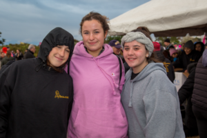 Three teens at Making Strides of Long Island 2018