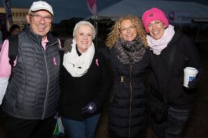 Mollie and (3) people smile at camera atMaking Strides of Long Island 2018