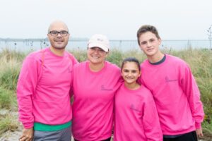 Family photo at Making Strides of Long Island 2017