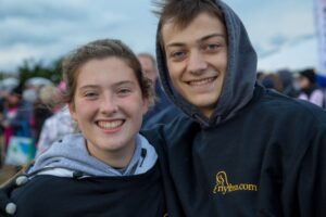 Two youngsters at Making Strides of Long Island 2018