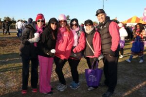 Group photo of women with one man at Making Strides of Long Island 2015