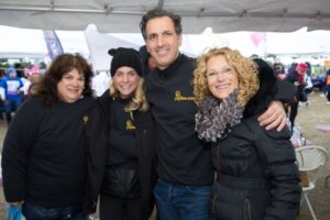 Dr. Light and Mollie pose with two women atMaking Strides of Long Island 2018
