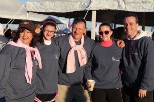 Group of 5 women at Making Strides of Long Island 2013
