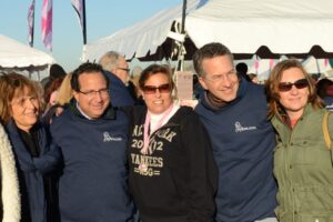 Dr. Feingold stands with a woman and Dr. Israeli at Making Strides of Long Island 2012
