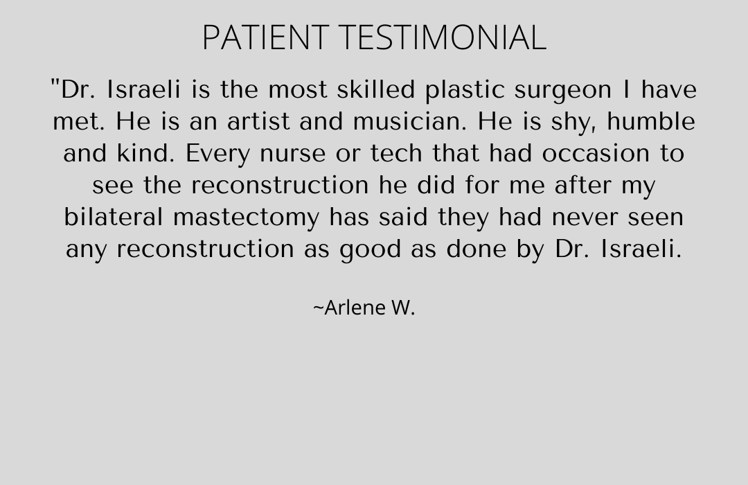 Dr. Israeli Patient Testimonial Arlene