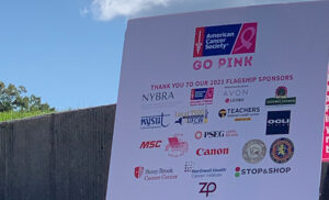 Photo of Making Strides Sponsors at the Go Pink Long Island event to kick off Breast Cancer Awareness Month on Oct. 1, 2021