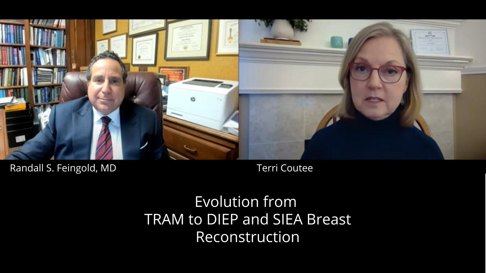 Dr. Feingold and Terri Coutee discuss evolution from TRAM to DIEP and SIEA Breast Reconstruction