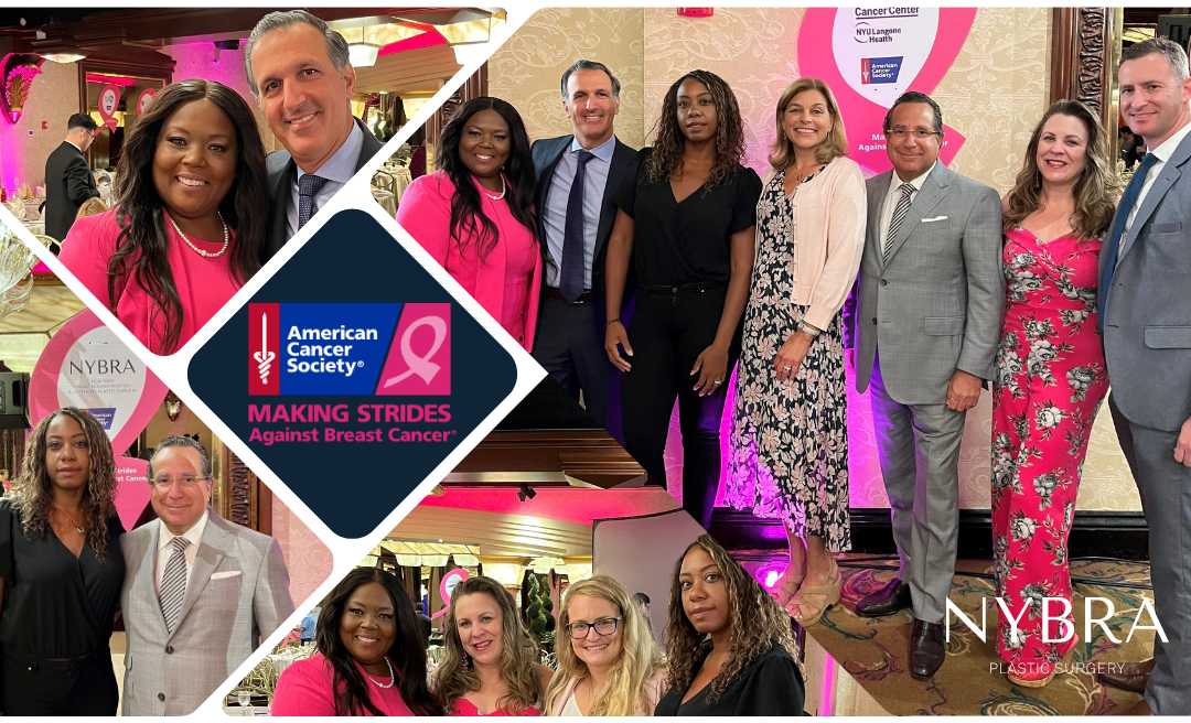 NYBRA Plastic Surgery's Drs. Randall Feingold, David Light and Jonathan Bank attend American Cancer Society's Making Strides Kickoff with their patients