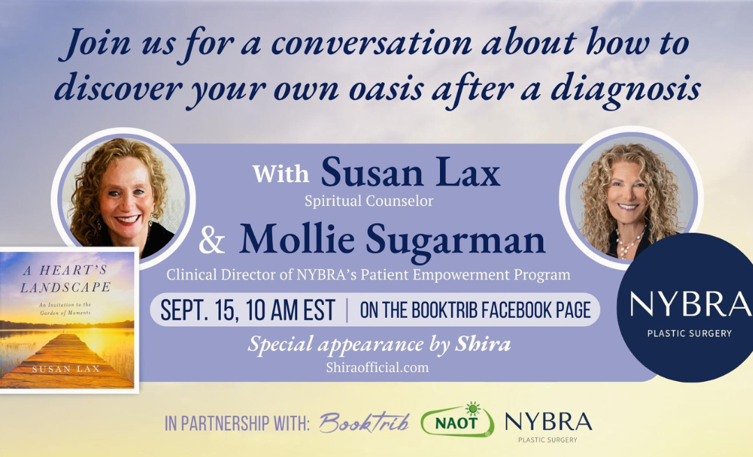 Mollie Sugarman x Susan Lax Facebook Live September 15, 2022 10:00AM