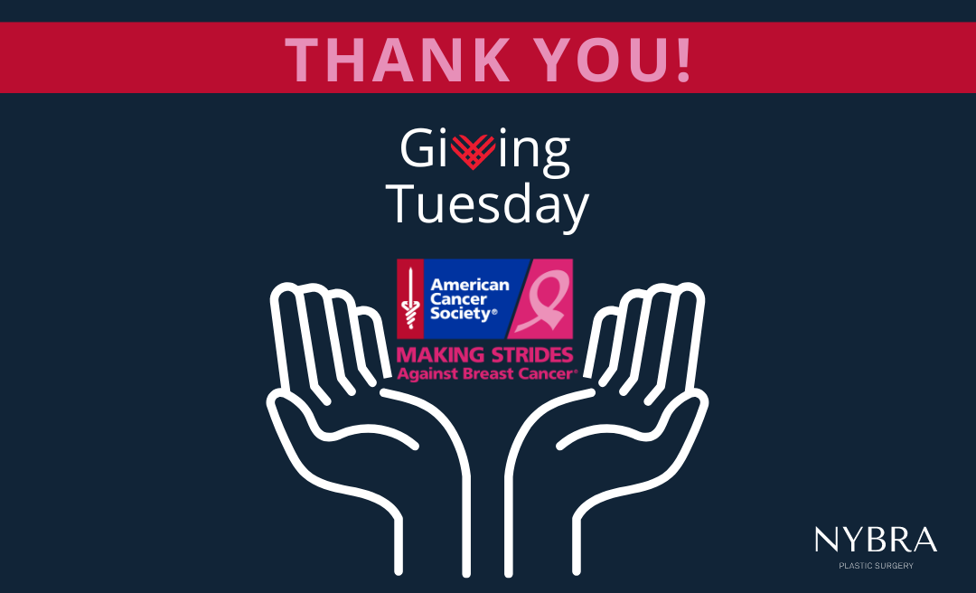 NYBRA Plastic Surgery Give Thanks After a Successful Giving Tuesday for the American Cancer Society's Making Strides