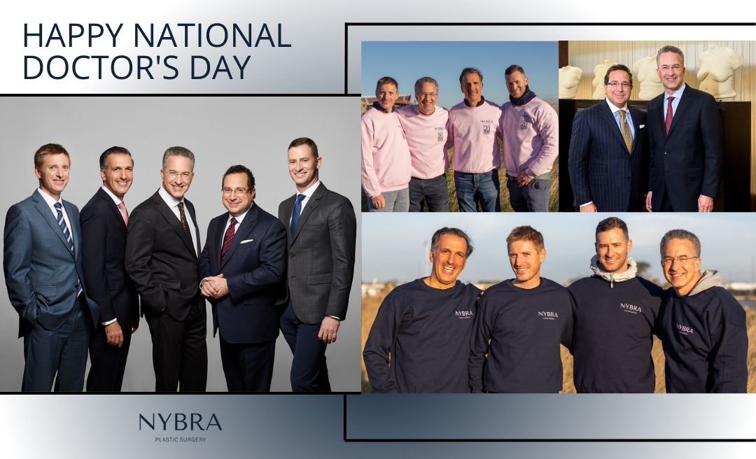 NYBRA Plastic Surgery of Long Island, New York's team of five surgeons on National Doctor's Day 2023