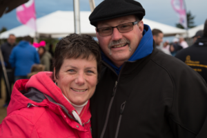 Close-up of couple at Making Strides of Long Island 2018