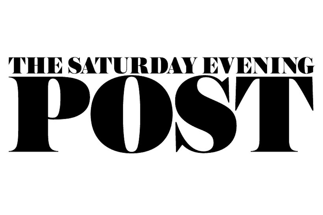 Black logo of Saturday Evening Post
