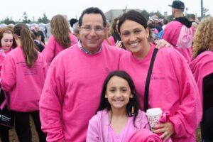 Dr. Feingold with patient and her child at aking Strides of Long Island 2017