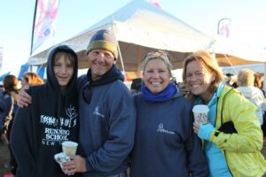 Group of four people at Making Strides of Long Island 2013