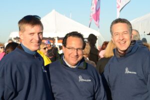 Drs. Korn, Feingold, and Israeli pose at Making Strides of Long Island 2012