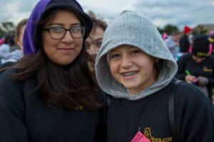 Two kids smiling at Making Strides of Long Island 2018