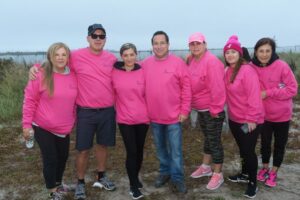 Dr. Feingold and patient with their family atMaking Strides of Long Island 2017