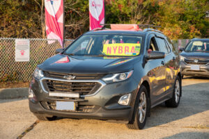 Car with NYBRA sign in dashboard of car atMaking Strides of Long Island 2020