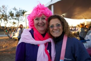 Mollie Sugarman and patient at Making Strides of Long Island 2013