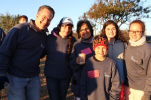 Dr. Israeli, Annie and 3 teens atMaking Strides of Long Island 2013