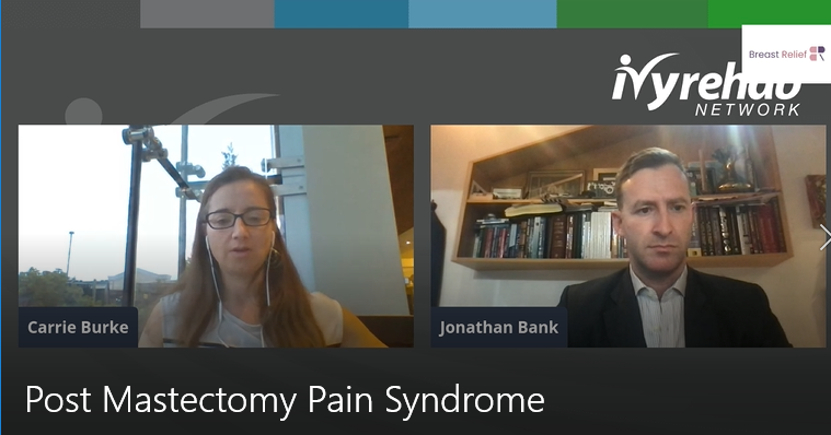 Screenshot of Livestream event with Dr. Jonathan Bank on BreastRelief