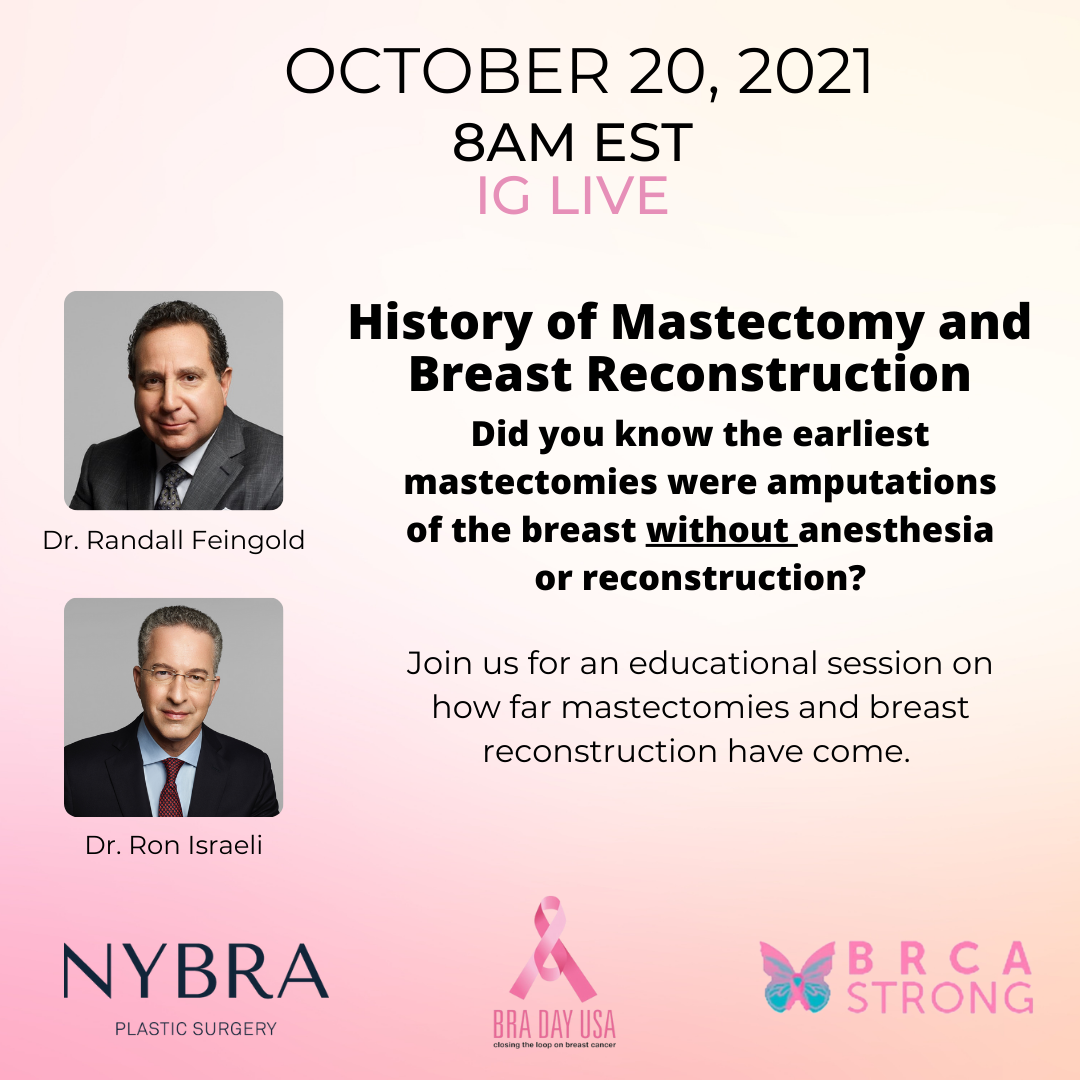 BRA Day event Dr. Feingold and Dr. Israeli speak on History of Mastectomy and Breast Reconstruction