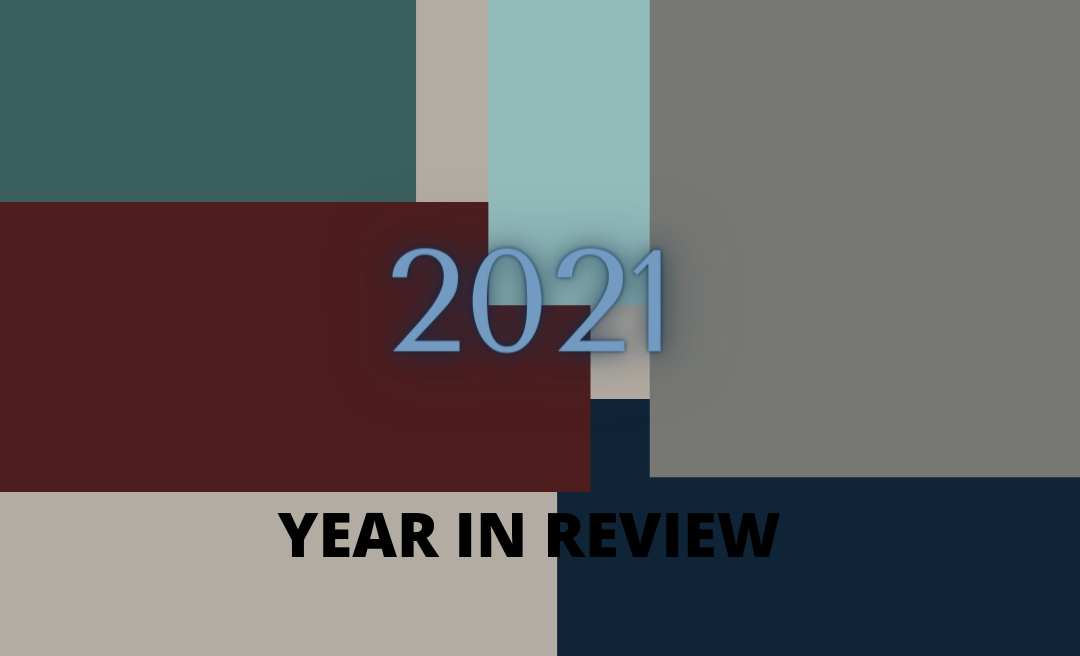 Year In Review collage of squares website graphic