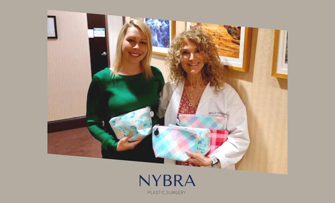NYBRA Plastic Surgery Clinical Director, Mollie Sugarman and Director of Marketing, Brittany Corstange with BCC Bags